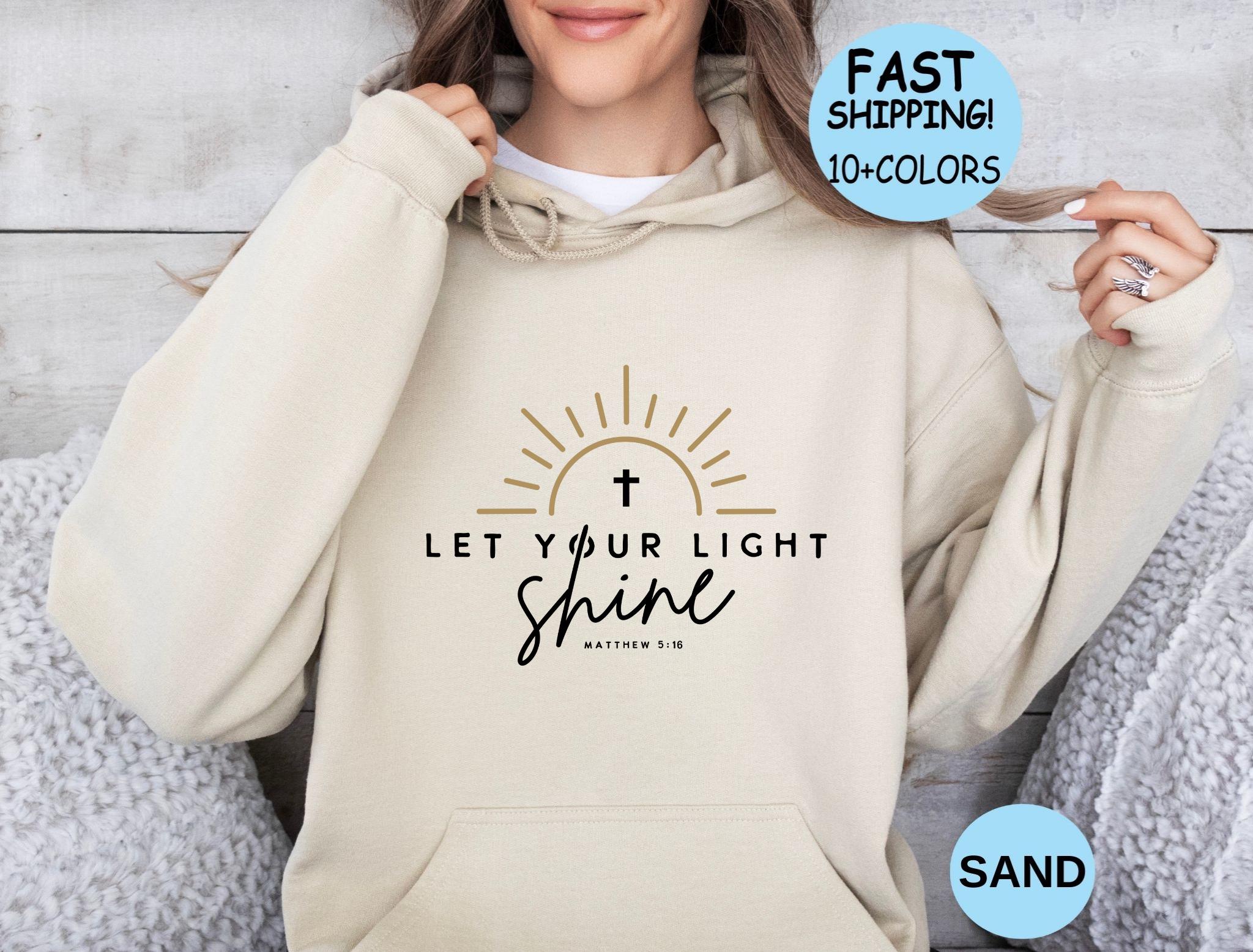 Let Your Light Shine Shirt: Christian Bible Verse Tee - Etsy