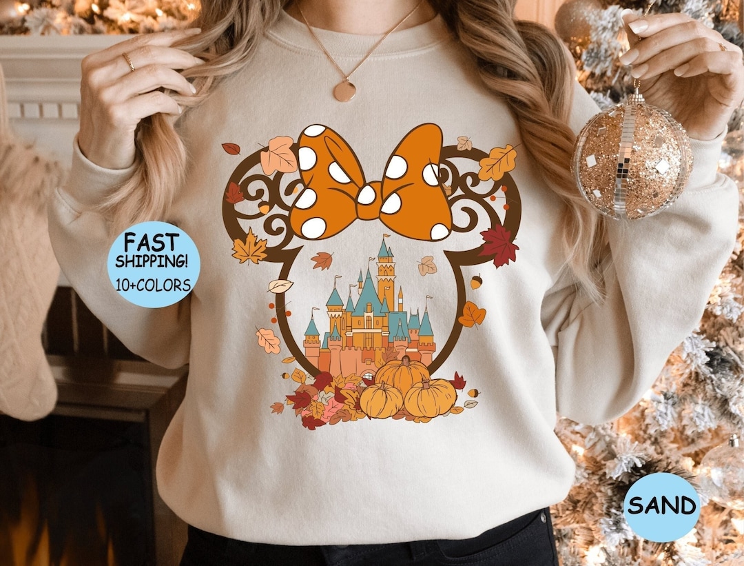 Fall Minnie Ear Shirt, Fall Minnie Ear Hoodie, Disney Fall Family ...