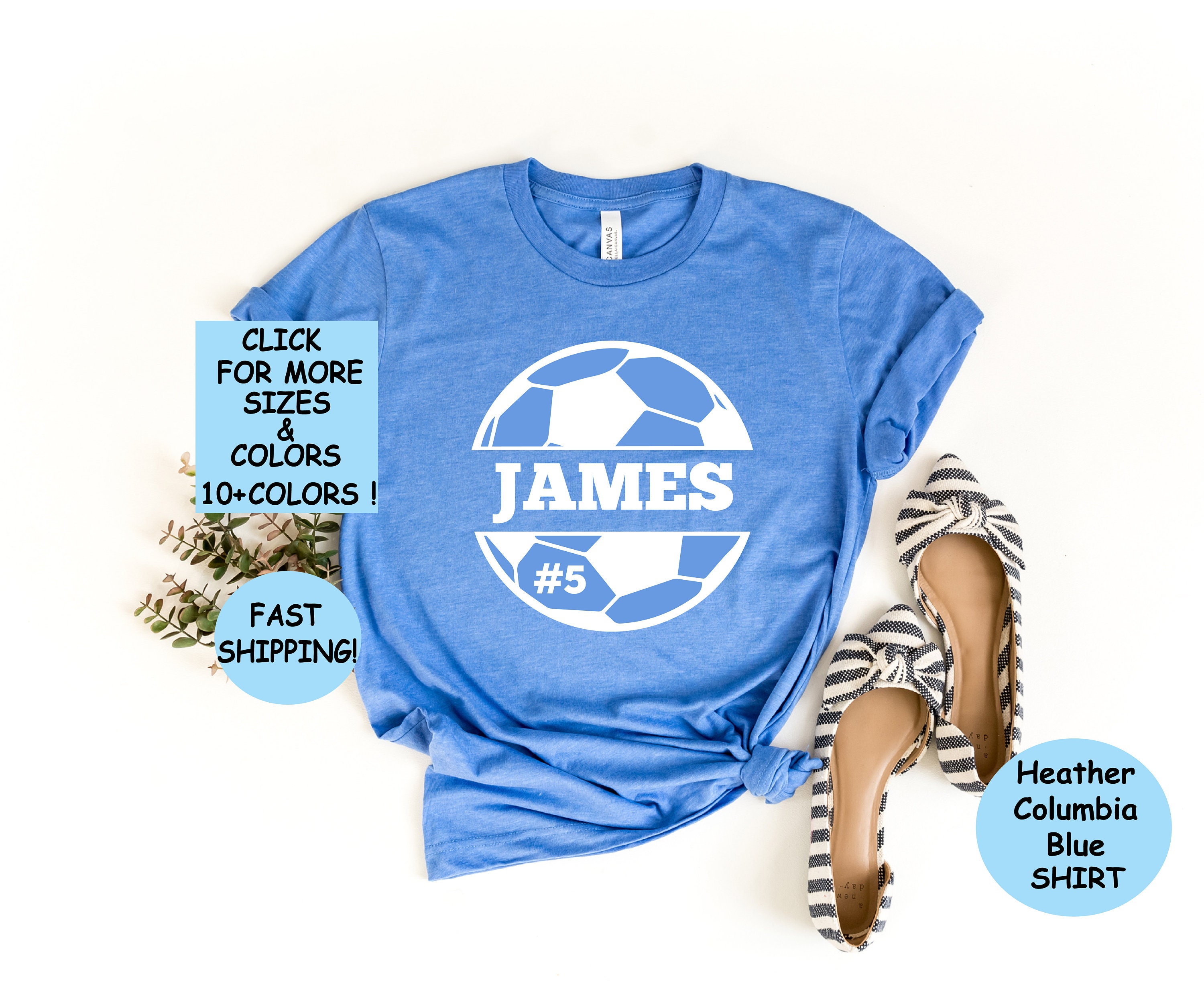 Customized Soccer Ball Shirtsoccer Team Tees Soccer Mom Etsy Canada
