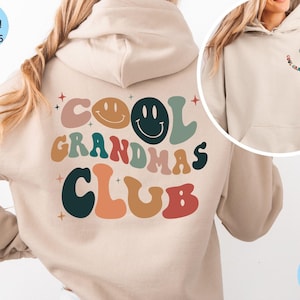 Cool Grandmas Club Sweatshirt, New Grandma Shirt, Grandma Birthday Hoodie, Grandma To Be Tee, Mom Tee, Mother&#39;s Day Gift, Grandma Xmas Gift