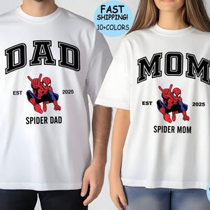 Custom Spider Family Shirt: Mother&#39;s Day, Father&#39;s Day Tee