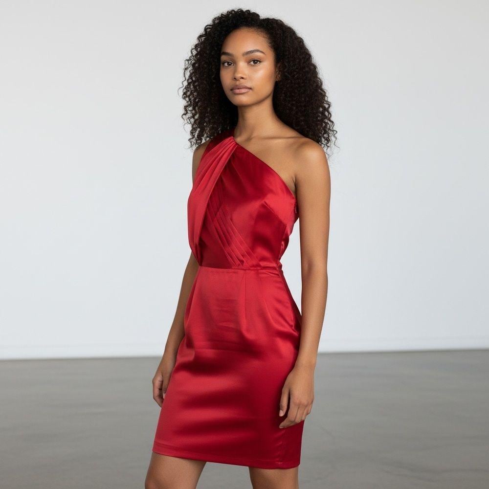 strapless open back dress Vintage Red Sequin Evening Gown a la Jessica Rabbit / ML – Xtabay Vintage main image 0