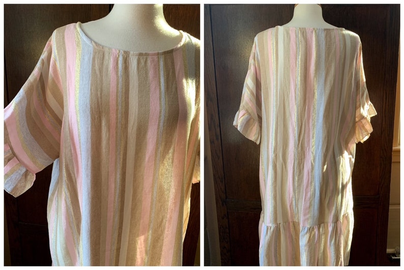 Bellambra Italian Linen Shift Dress Swimsuit Coverup