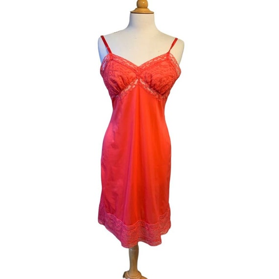 Vintage 1960s Henson Kickernick Pink Red Nightgow… - image 8