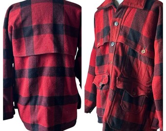 Vintage 1980s Filson Mackinaw Wool Cruiser Jacket 100% Wool Jacket