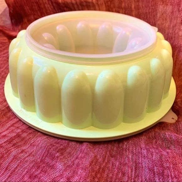 Vintage Mint Green Tupperware 3-piece Jello Mold 1960s 1970s 