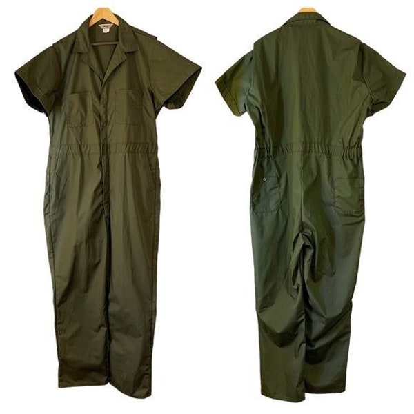 Army Green Jumpsuit Etsy