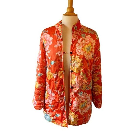 Vintage 1960s Vanity Fair Floral Quilted Blazer B… - image 9