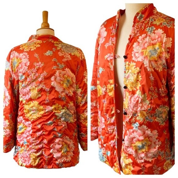 Vintage 1960s Vanity Fair Floral Quilted Blazer B… - image 6