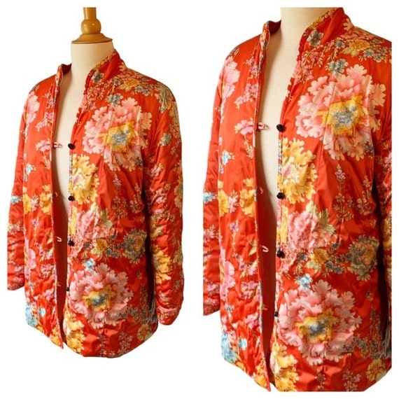 Vintage 1960s Vanity Fair Floral Quilted Blazer B… - image 5