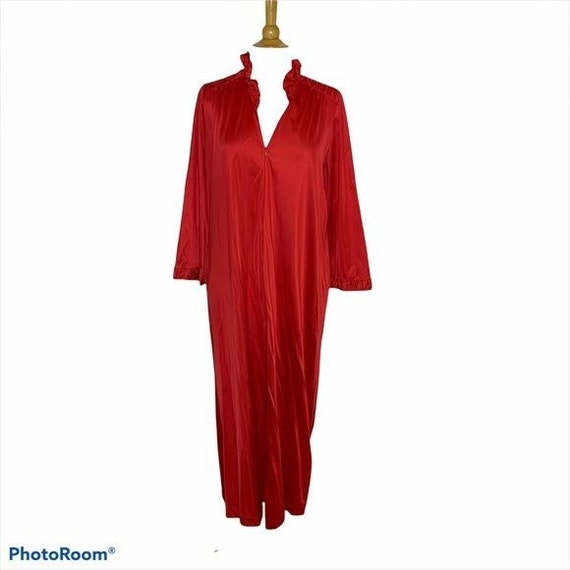 Vintage Red Vanity Fair Zip Front Long Sleeve Ruf… - image 6