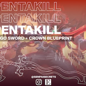 Pentakill Viego Sword & Crown Blueprint | League of Legends | Perfect for Pentakill Viego Cosplay | Digital Download