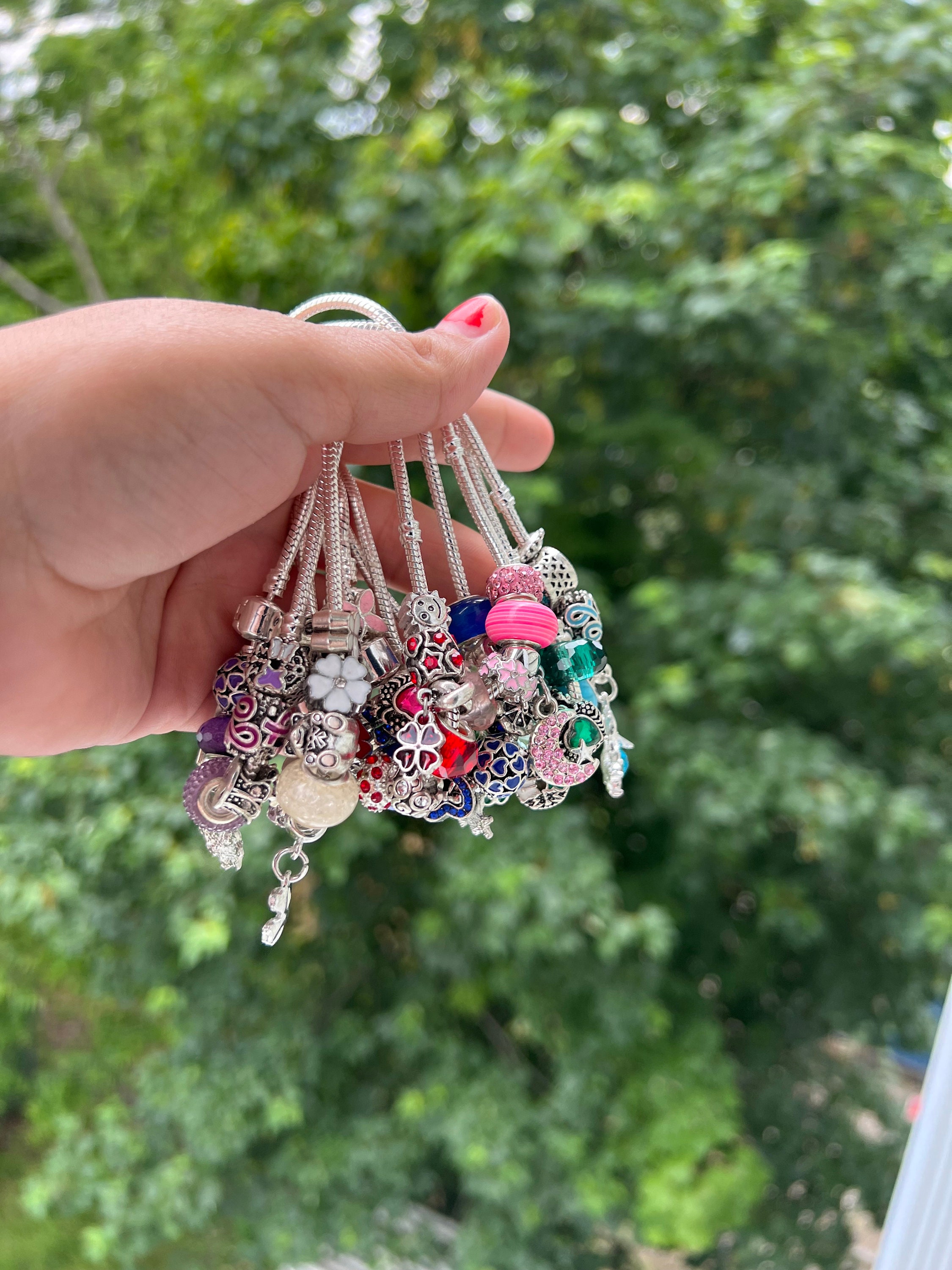 European Charm Bracelet,pandora Style Bracelet,handmade Charm European