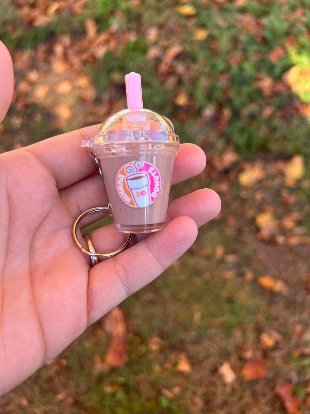 Dunkin Donuts Inspired Keychains Coffee Keychains Liquid Etsy