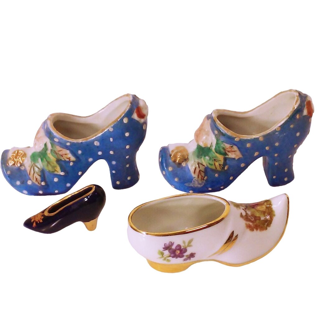 Vintage Tchotchke Mixed Lot of 4 Fashion Shoes Collectible Kitsch