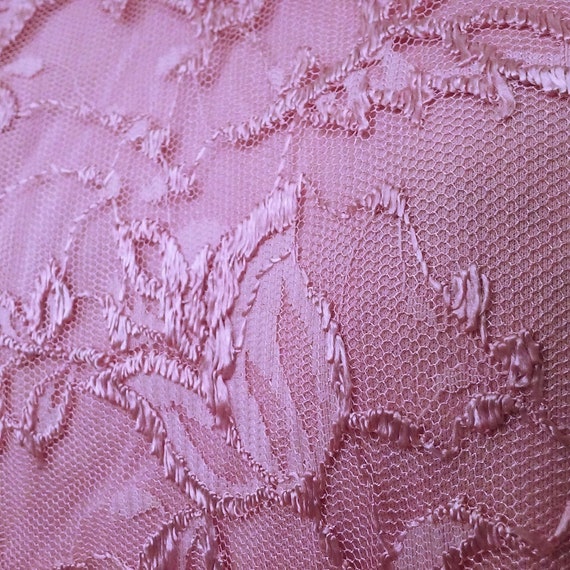 80s Blair Boutique USA-Made Floral Lace Shift Dre… - image 7