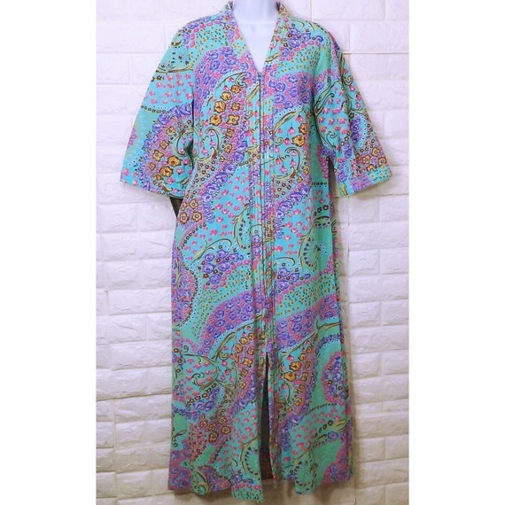 Vintage 60s-70s Sears 'Take A-Long' Dressing Gown… - image 1