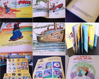 Lot of 10 Popeye Book Collection '55 '62 '80s Assorted King