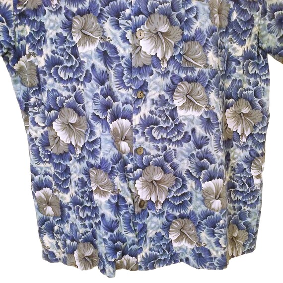 Vintage 80s Quicksilver USA-Made Aloha Shirt Men-… - image 3