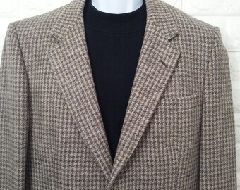 70-80s vintage　Nep Tweed Classical Coat Vintage Jacket Mens 38 40 British 60s 70s Carnaby St Tweed