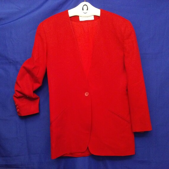 Vintage 80s Evan Picone Suit Coat USA Garment Uni… - image 2