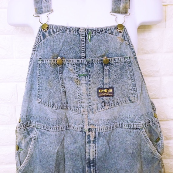 Vintage 60s-70s Osh Kosh B'Gosh Denim Overalls Me… - image 2