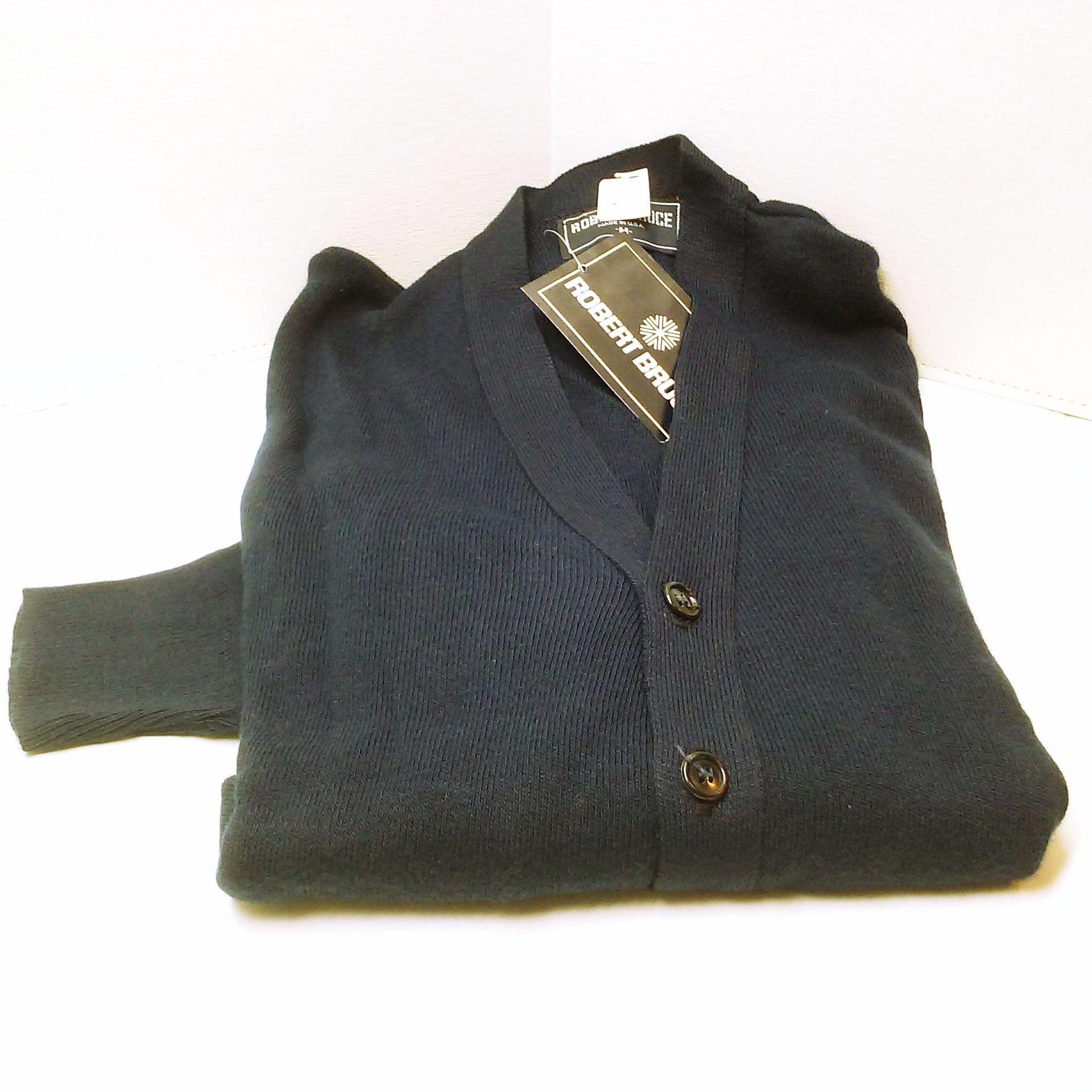 Vintage 70s Robert Bruce Rib Knit Cardigan Sweater Usa-unionmade