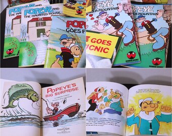 ポパイ 2冊セット Lot of 10 Popeye Book Collection '55 '62 '80s Assorted King