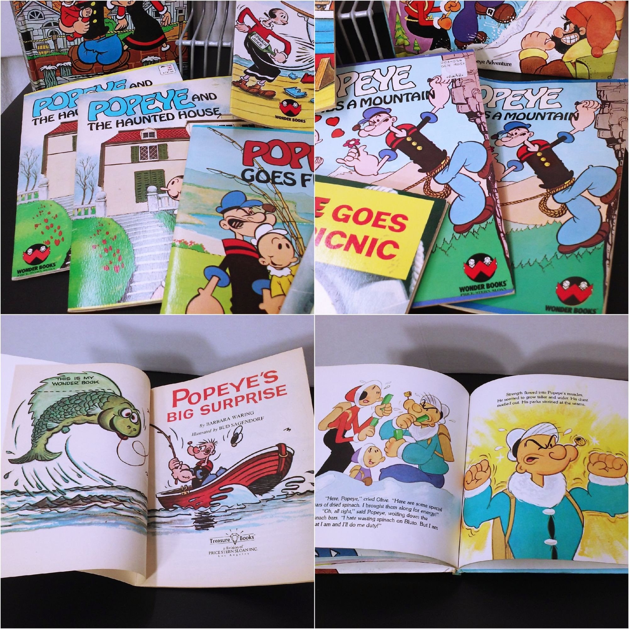 Lot of 10 Popeye Book Collection '55 '62 '80s Assorted King Lot of 10 Popeye Book Collection '55 '62 '80s Assorted King