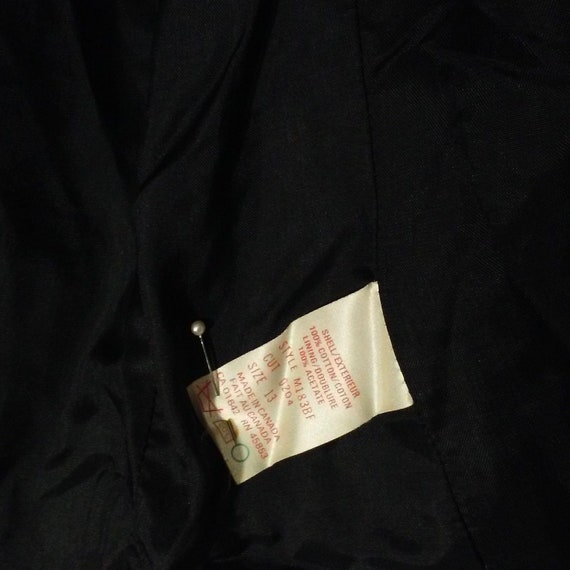 Vintage 70s PlumTree Black Velvet Blazer Jacket C… - image 9