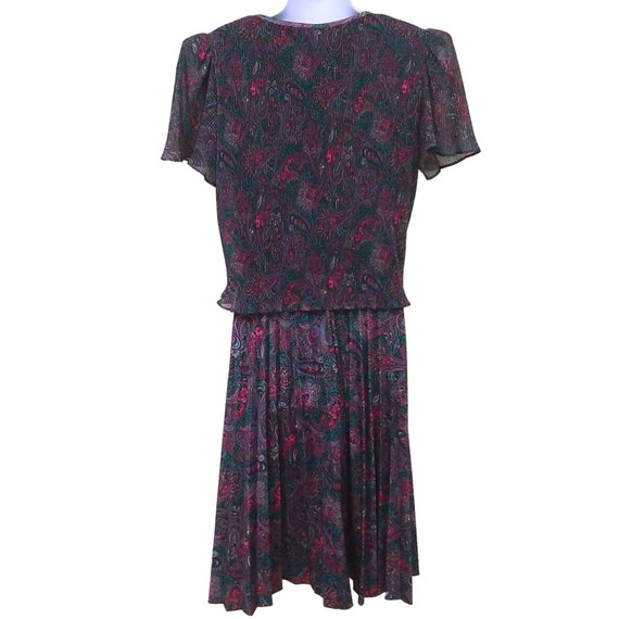 80-90s M.C.S. USA Granny Chic Comfort Dress Ladie… - image 7