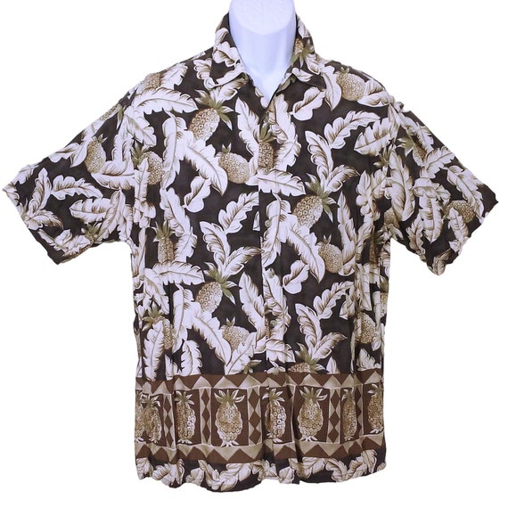Vintage 80s Aloha Shirt Men-Large Campia Moda Kor… - image 1