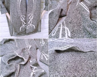 Vintage 80s Kriss Sweden Open-front Cardigan Finely Knit Sweater