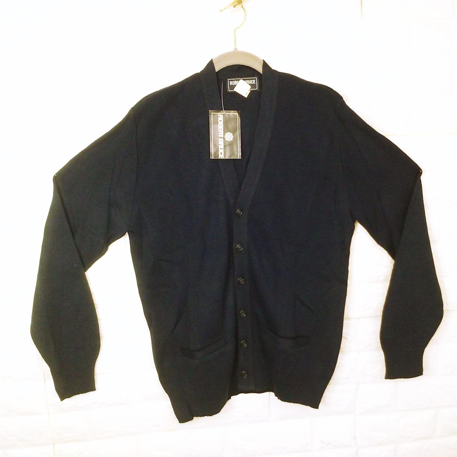 トップス 70s ROBERT BRUCE alpaca cardigan Vintage Arnold Palmer Robert Bruce M Alpaca Wool Cardigan Sweater