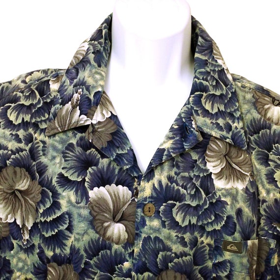 Vintage 80s Quicksilver USA-Made Aloha Shirt Men-… - image 7