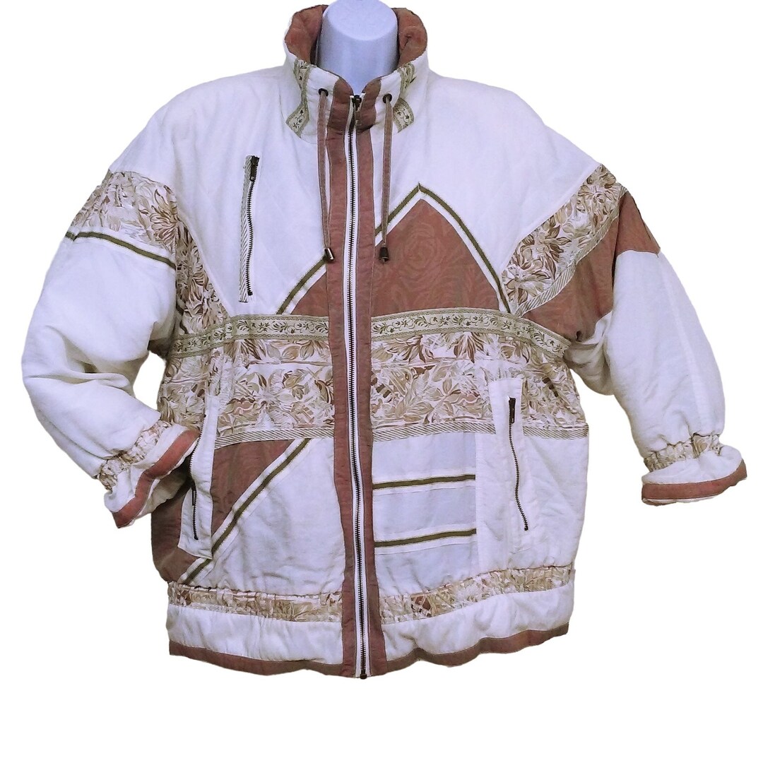 Vintage 80s Otello Pelle Korea Quilted Jacket Ladies-medium