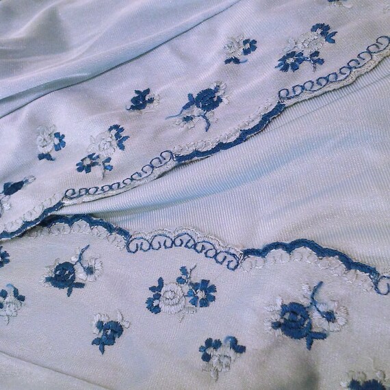 Vintage 70s Mistra Sleepwear Maxi Nightgown Lady-… - image 6