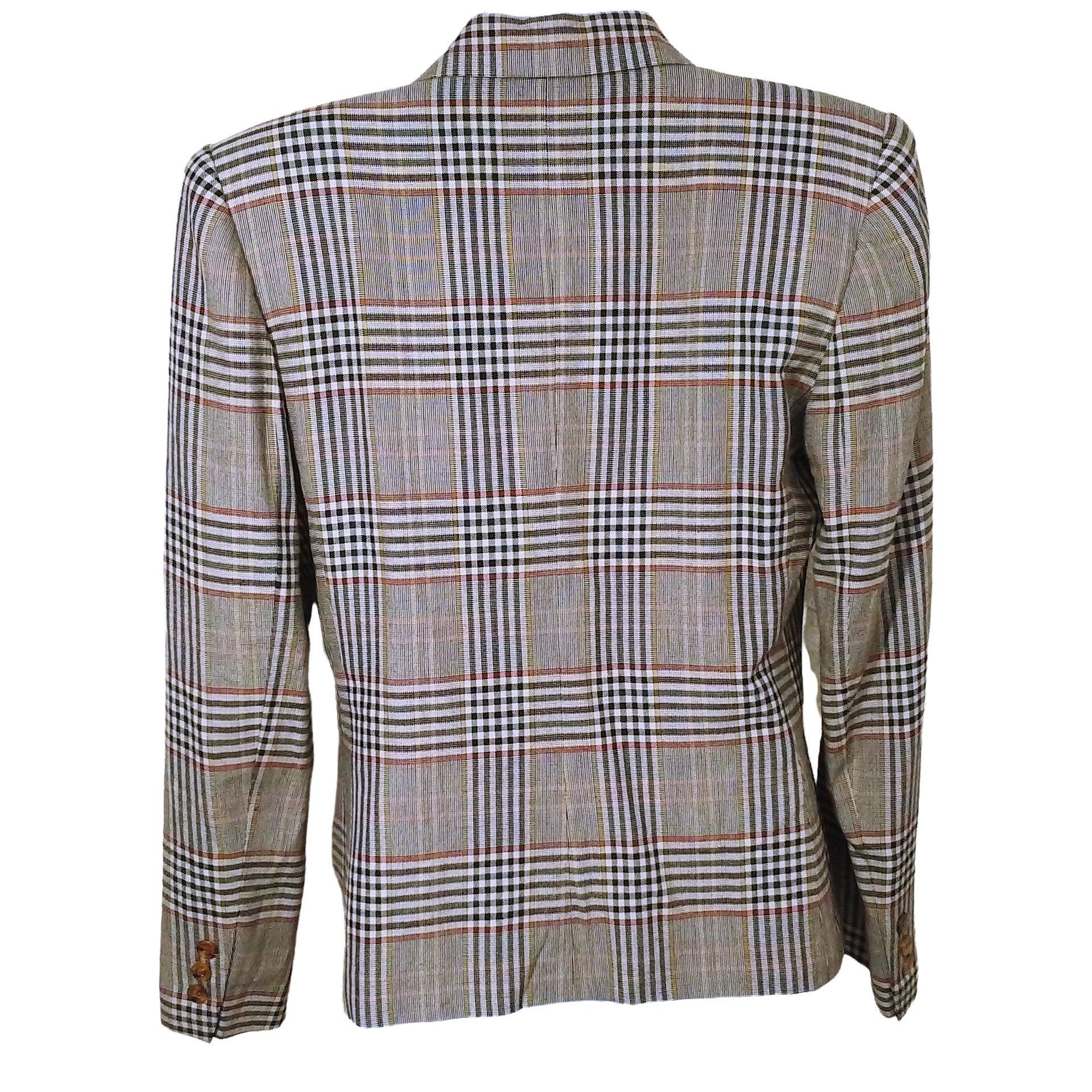 Vintage 80s Dividends Plaid Checked Blazer Suit Coat Jacket Vintage 80s Dividends Plaid Checked Blazer Suit Coat Jacket
