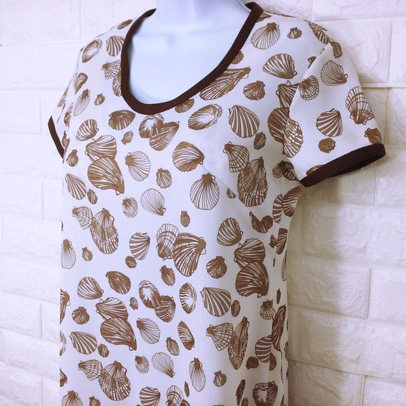 Vintage 80s Handmade Maxi Sheath T-Shirt Dress La… - image 4