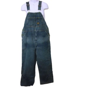Vintage 70s Osh Kosh B&#39;Gosh Denim Overalls Dungarees 42x28 Sanforized USA-Union Barn Find Country Western Redneck Americana Classic Workwear