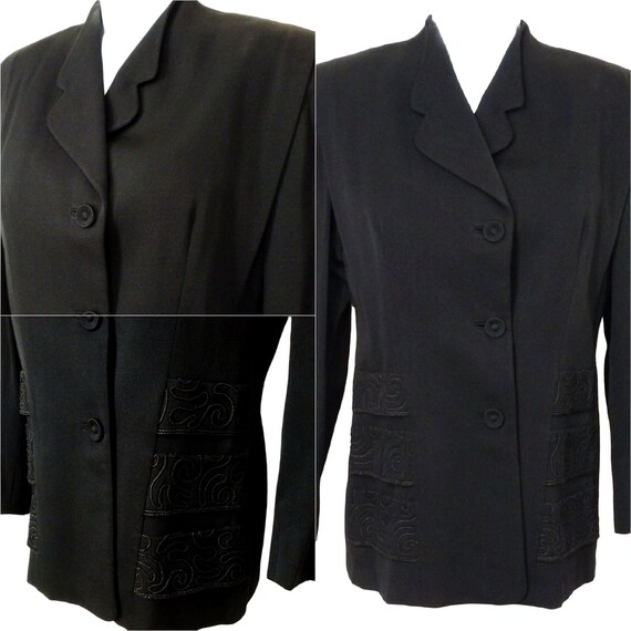 Vintage 1940s Blazer Suit Coat Ladies-M(8/10) Hol… - image 2