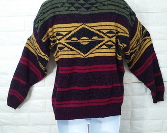 ☆【Ameri Vintage】☆PAINT CHECK FLUFFY KNIT