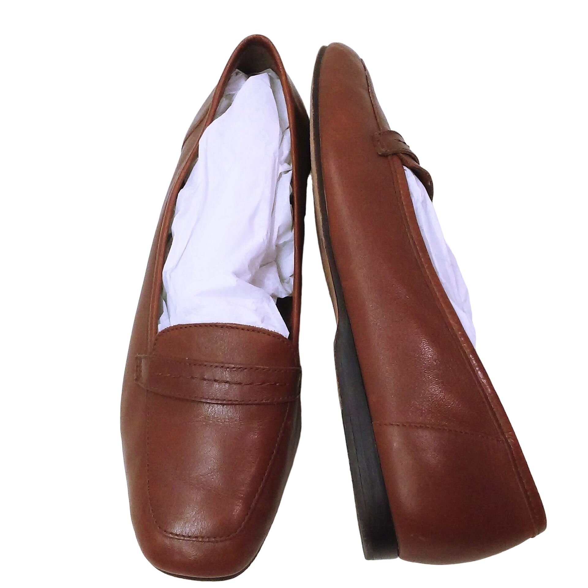 Vintage Mario Valentino Shoes Flats Soft Leather Brown Women’s Sz 8.5 Unique
