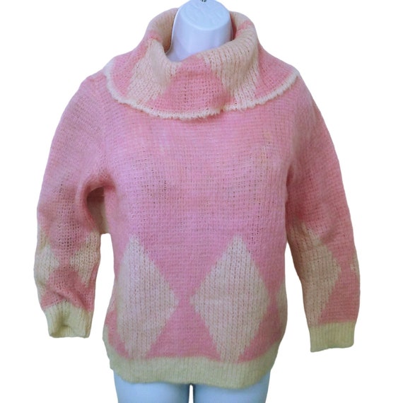 PURPLE, CREAM AND PEACH LONG SLEEVES RIB KNIT SWEATER, BABY PURPLE, CREAM AND PEACH LONG SLEEVES RIB KNIT SWEATER, BABY