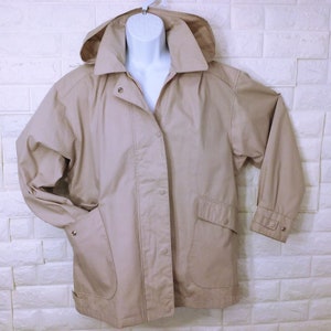 Vintage 90s LONDON FOG Mens 44 Jacket Rain Coat Zip Front