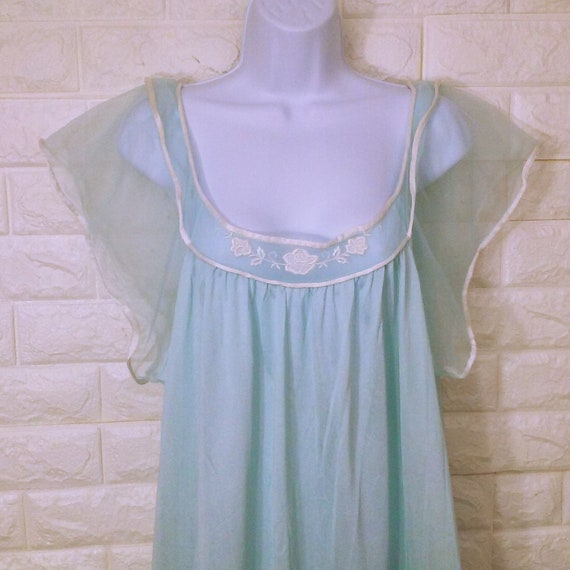 Vintage 60s-70s Spotlight USA-made Nightgown Baby… - image 3