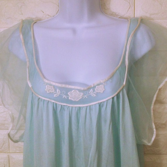 Vintage 60s-70s Spotlight USA-made Nightgown Baby… - image 5