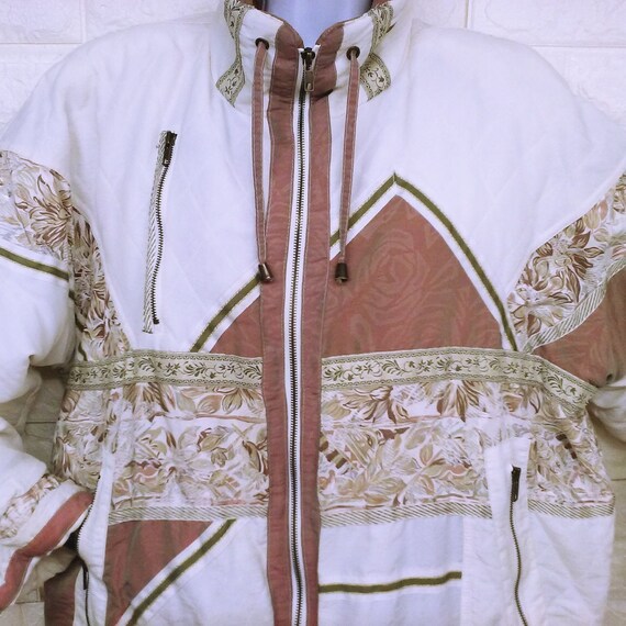 Vintage 80s Otello Pelle Korea Quilted Jacket Ladies-medium