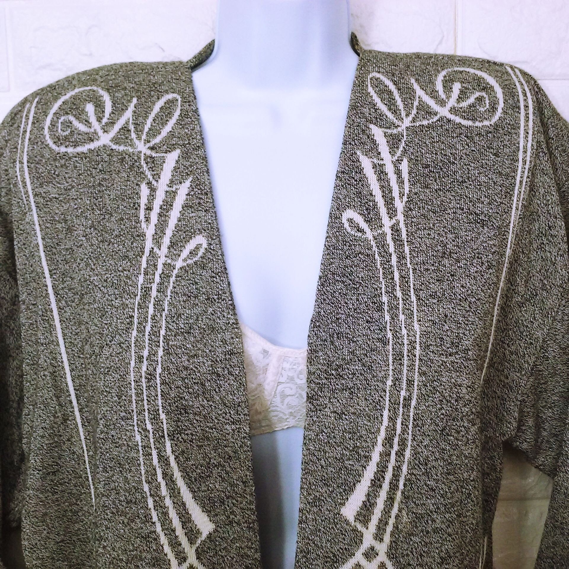 Vintage 80s Kriss Sweden Open-front Cardigan Finely Knit Sweater