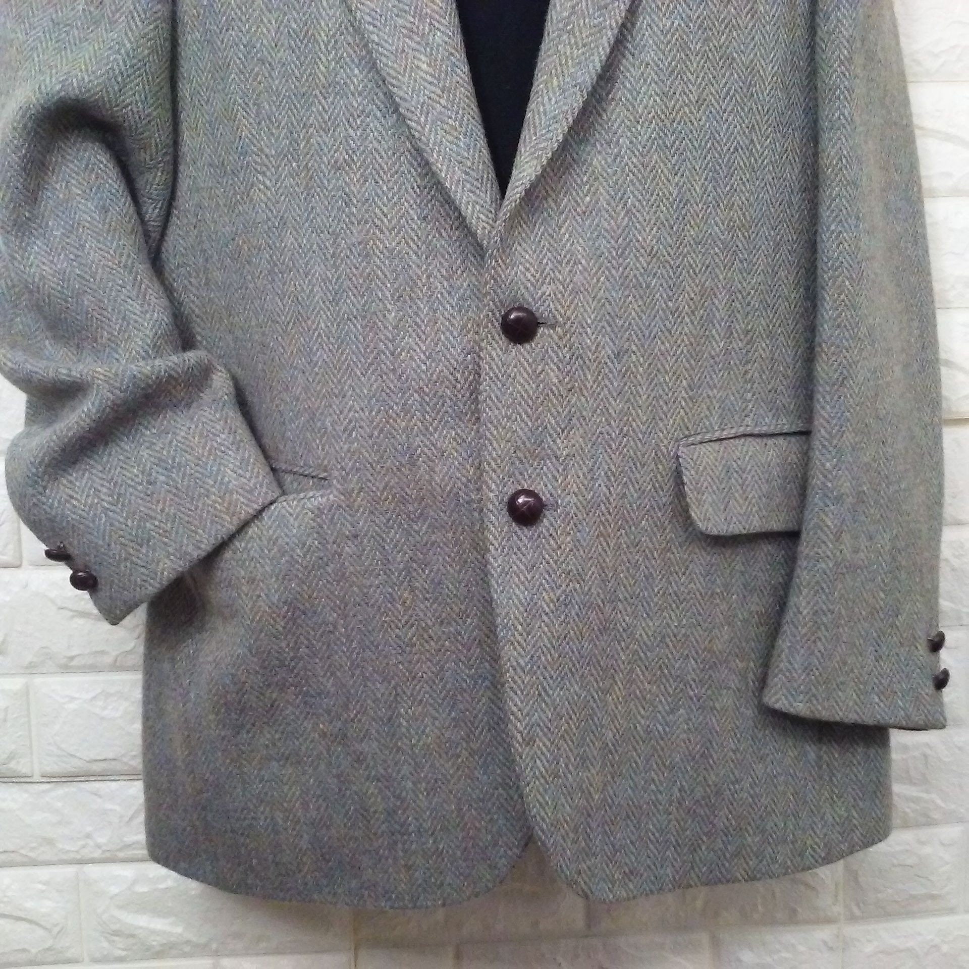 Vintage 80s Brooks Brothers Brooksgate Harris Tweed Blazer Vintage 80s Brooks Brothers Brooksgate Harris Tweed Blazer